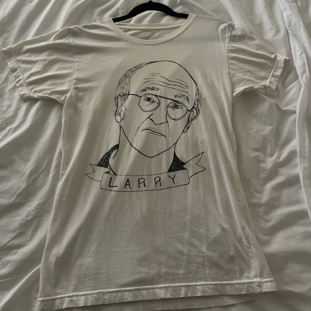 Larry David Graphic White T-Shirt